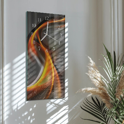 Vertical rectangular wall clock Abstraction