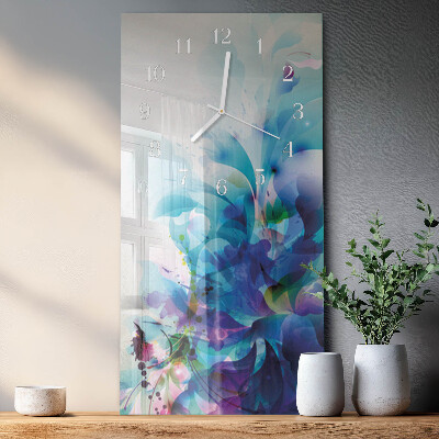 Vertical rectangular wall clock Abstraction