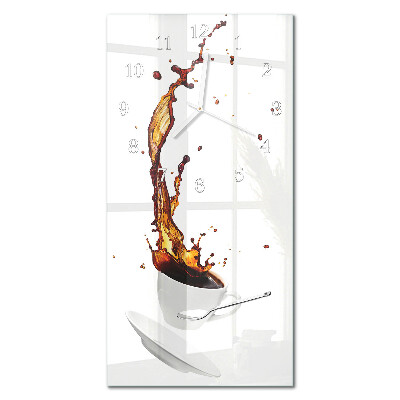 Vertical wall clock Coffee