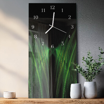 Glass clock vertical Far