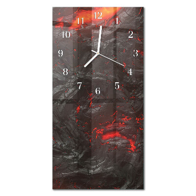 Vertical rectangular wall clock Lava