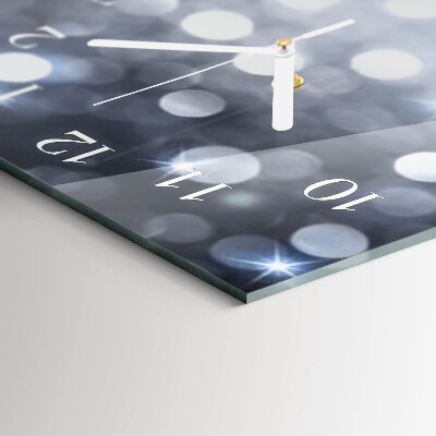 Glass wall clock vertical Brocade