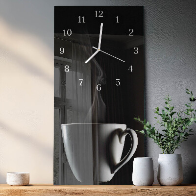 Glass wall clock vertical Mug