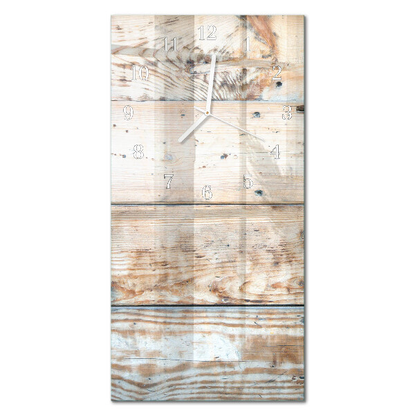 Modern vertical wall clock Wood