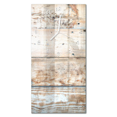 Modern vertical wall clock Wood