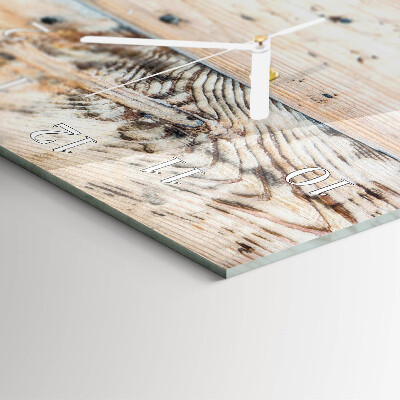 Modern vertical wall clock Wood