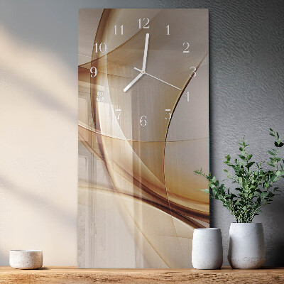 Vertical rectangular wall clock Abstraction