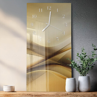 Vertical rectangular wall clock Abstraction