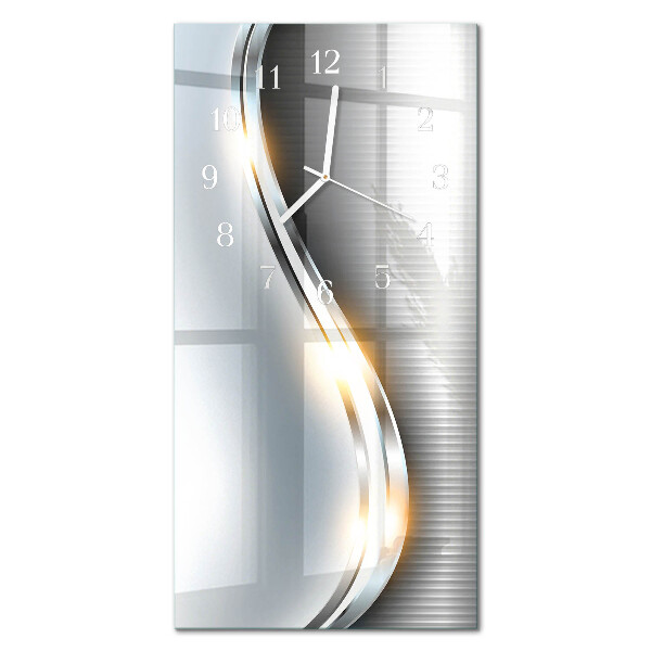 Vertical wall clock Metal abstraction