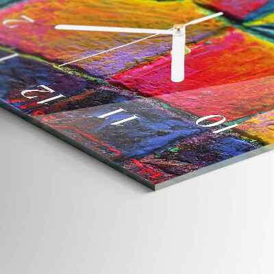 Glass clock vertical Piece
