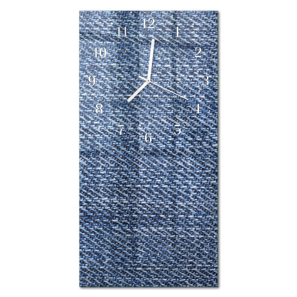 Glass wall clock vertical Plastic