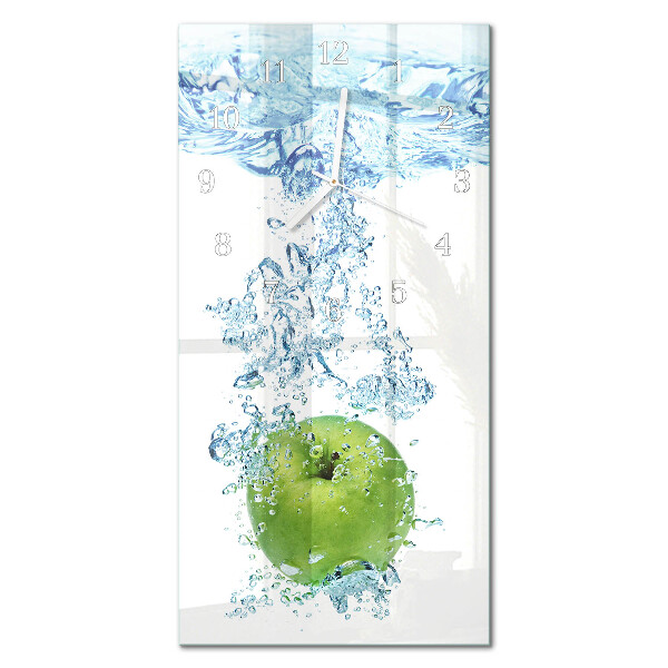 Vertical wall clock Apple water