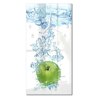 Vertical wall clock Apple water