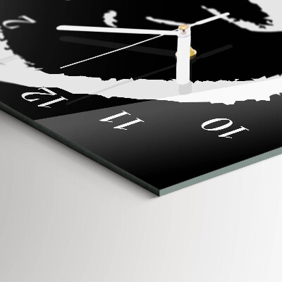 Modern vertical wall clock Abstraction