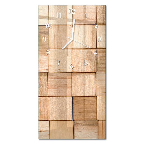 Glass clock vertical Play blocks
