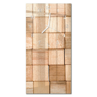 Glass clock vertical Play blocks