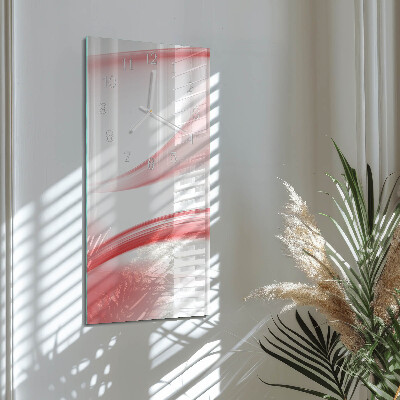 Vertical rectangular wall clock Abstract art