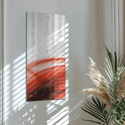 Modern vertical wall clock Abstract lines