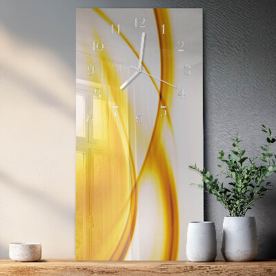 Vertical wall clock Abstract art