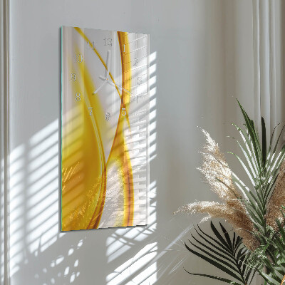 Vertical wall clock Abstract art