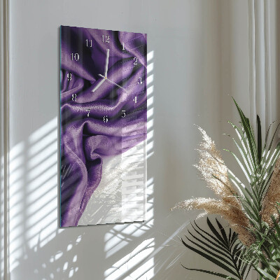 Glass wall clock vertical Velvet