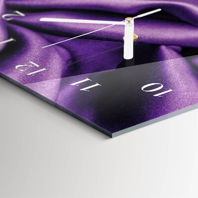 Glass wall clock vertical Velvet