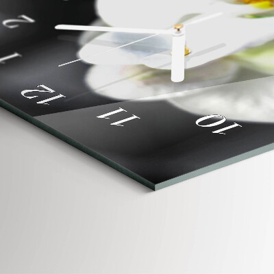 Modern vertical wall clock Orchid