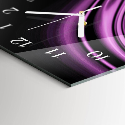 Vertical rectangular wall clock Abstract art