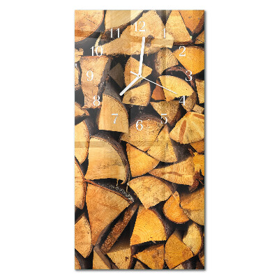 Vertical wall clock Wood