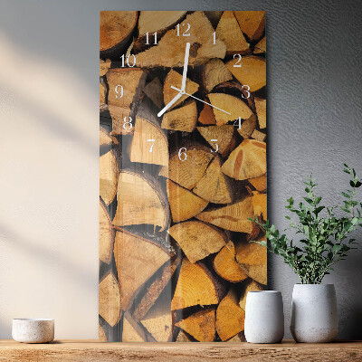 Vertical wall clock Wood