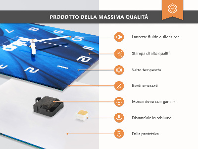 Vertical wall clock Wood