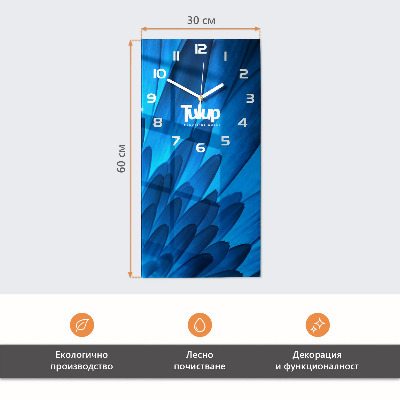 Vertical wall clock Wood