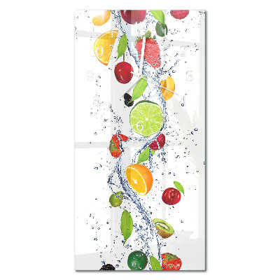 Vertical rectangular wall clock Fruit