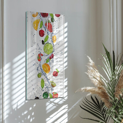 Vertical rectangular wall clock Fruit