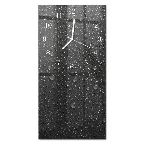 Glass clock vertical Drop