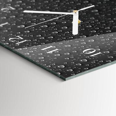 Glass clock vertical Drop