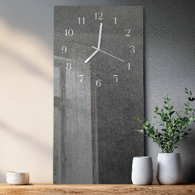 Vertical wall clock Marble wall