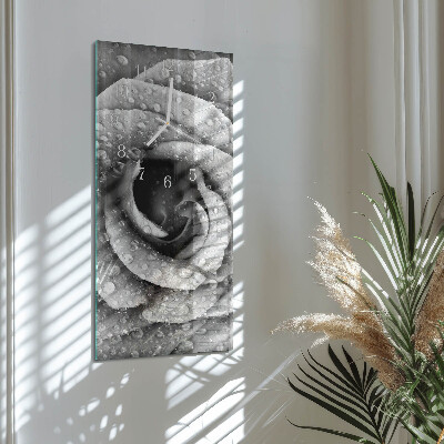 Vertical rectangular wall clock Rose