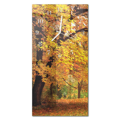 Glass clock vertical Tree