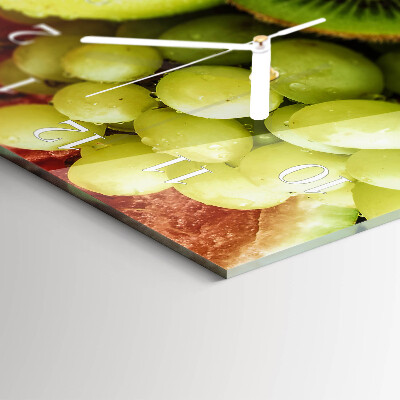 Horizontal rectangular wall clock Fruit products