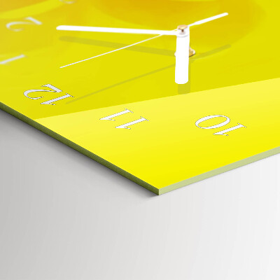 Rectangular glass clock horizontal Pitch