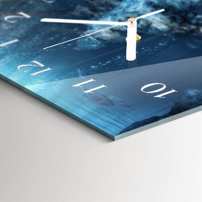 Horizontal wall clock Sunken valuables