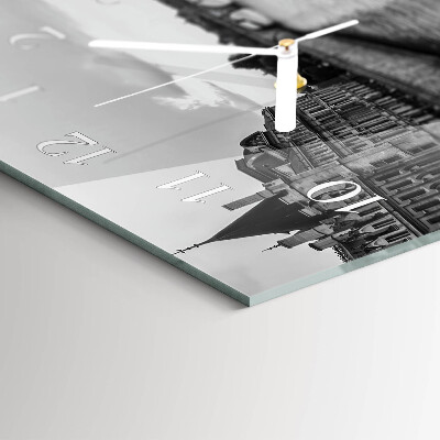 Horizontal wall clock Parisian bridges
