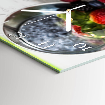 Rectangular glass clock horizontal Gifts of the forest