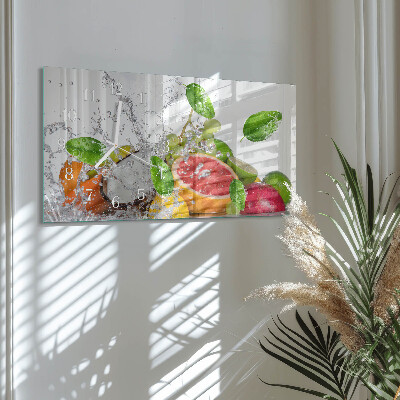 Horizontal wall clock Sunken Fruit