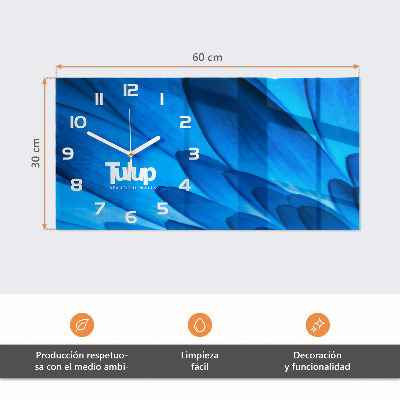 Horizontal wall clock Common Dandelion