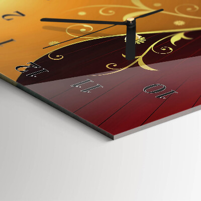 Vertical rectangular wall clock Abstraction