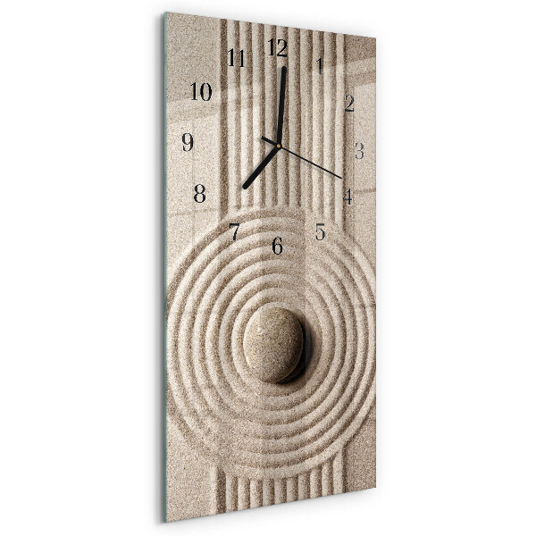 Vertical rectangular wall clock Stone