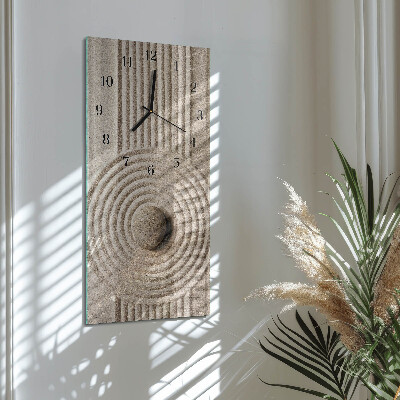 Vertical rectangular wall clock Stone