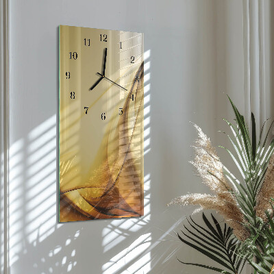 Vertical rectangular wall clock Abstraction
